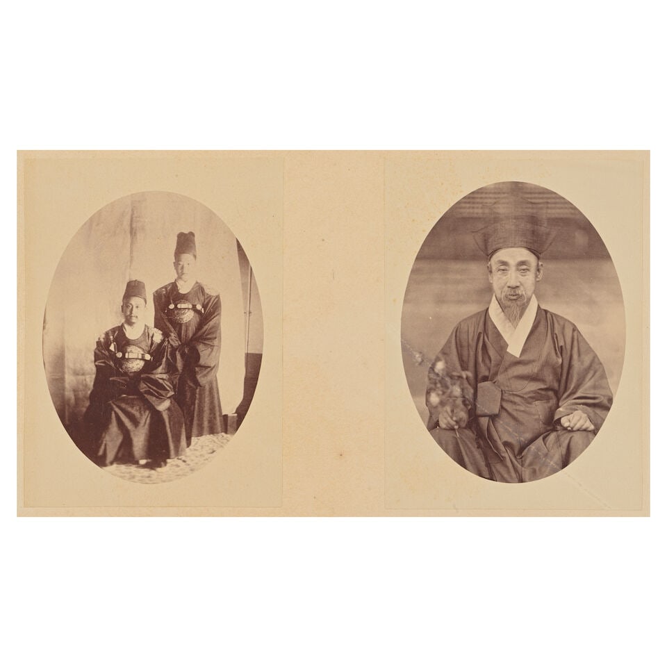 KOREA A collection of 16 portraits, street groups, or views of Korea, [1890s] - 3