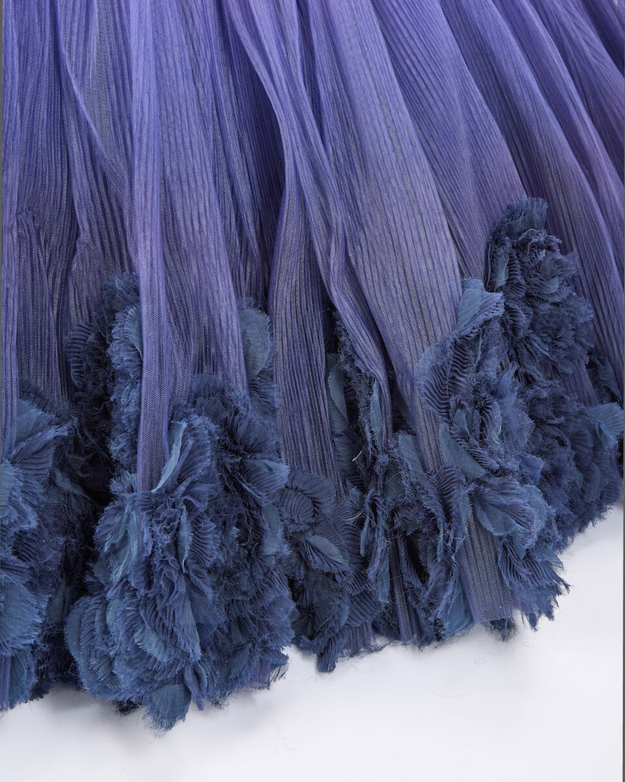 Ralph & Russo Haute Couture: Lavender Ombré Plissé Tulle Ballgown Autumn/Winter 2017,  - 2