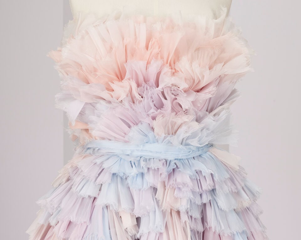 Ralph & Russo Haute Couture: Pastel Silk Organza Ballgown Autumn/Winter 2019, Runway Look 20 - 2
