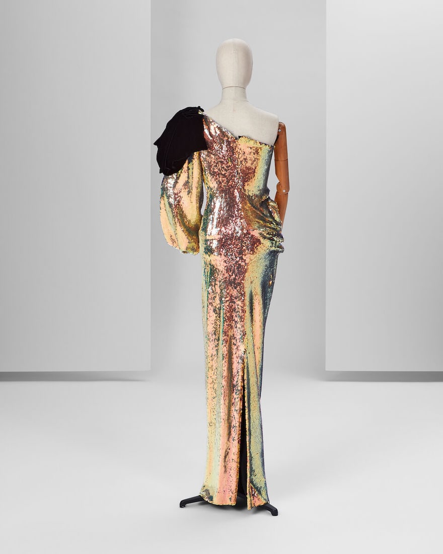 Ralph & Russo Haute Couture: Gold Asymmetrically Draped Gown Autumn/Winter 2019, Runway Look 35 - 3