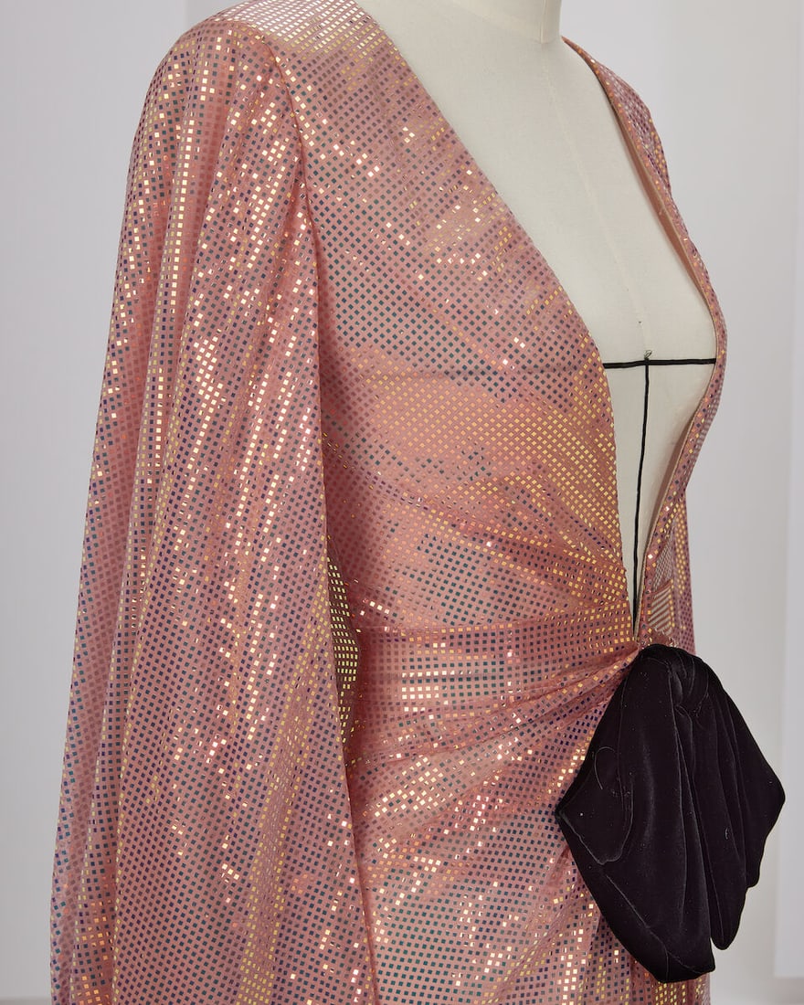 Ralph & Russo Haute Couture: Rose Gold Sequin Dress Autumn/Winter 2019, Runway Look 30 - 2