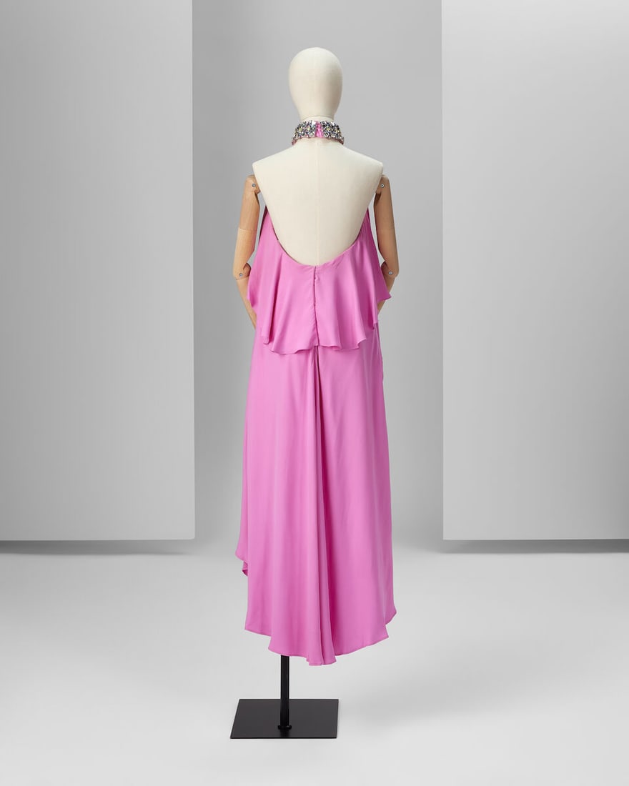 Ralph & Russo Haute Couture: Bubblegum Pink Silk Jumpsuit Spring/Summer 2019, Runway Look 31 - 3