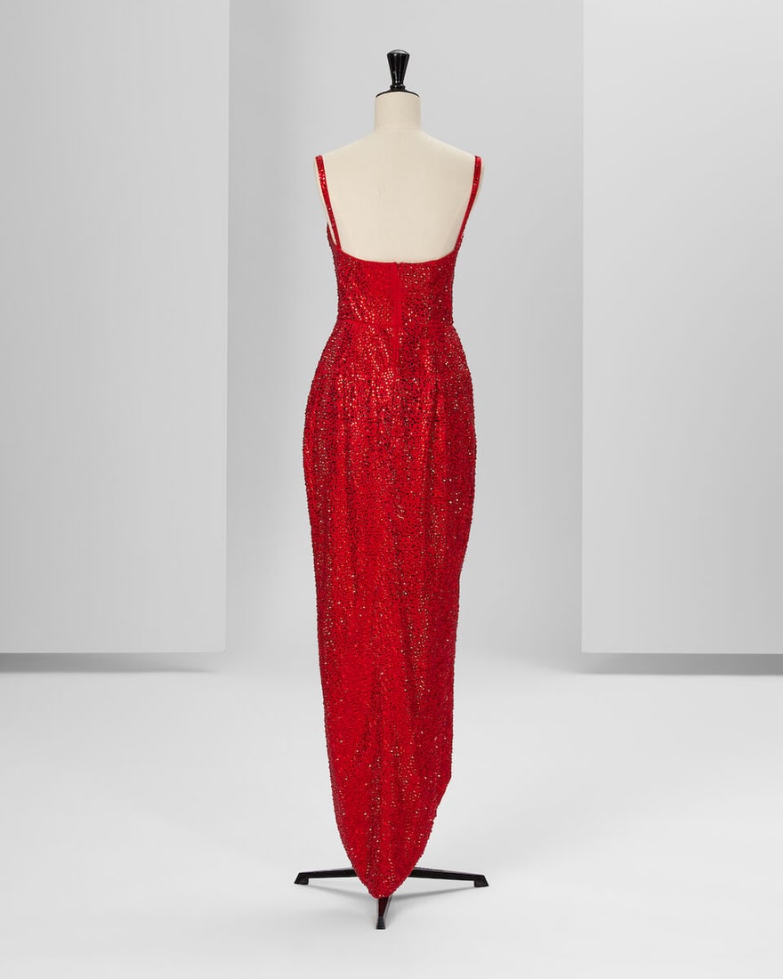 Ralph & Russo Haute Couture Exclusive: Red Embellished Corset Gown - 3