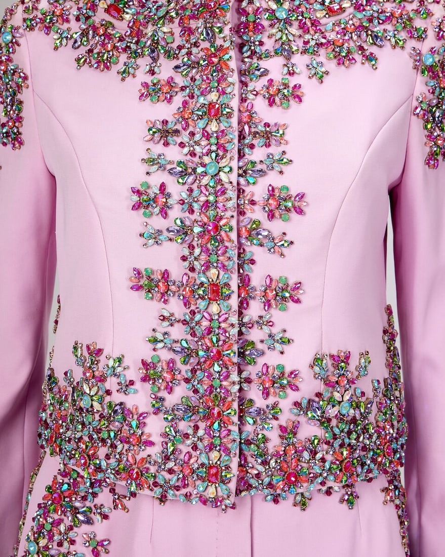 Ralph & Russo Haute Couture: Peony Pink Silk Shorts Suit Spring/Summer 2020, Runway Look 31 - 3