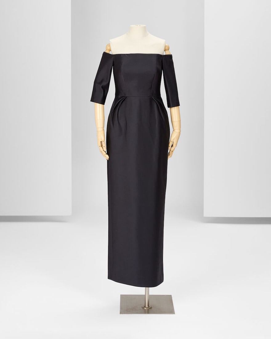 Ralph & Russo Haute Couture Exclusive: Black Silk Tailored Pencil Dress (1 of 2)