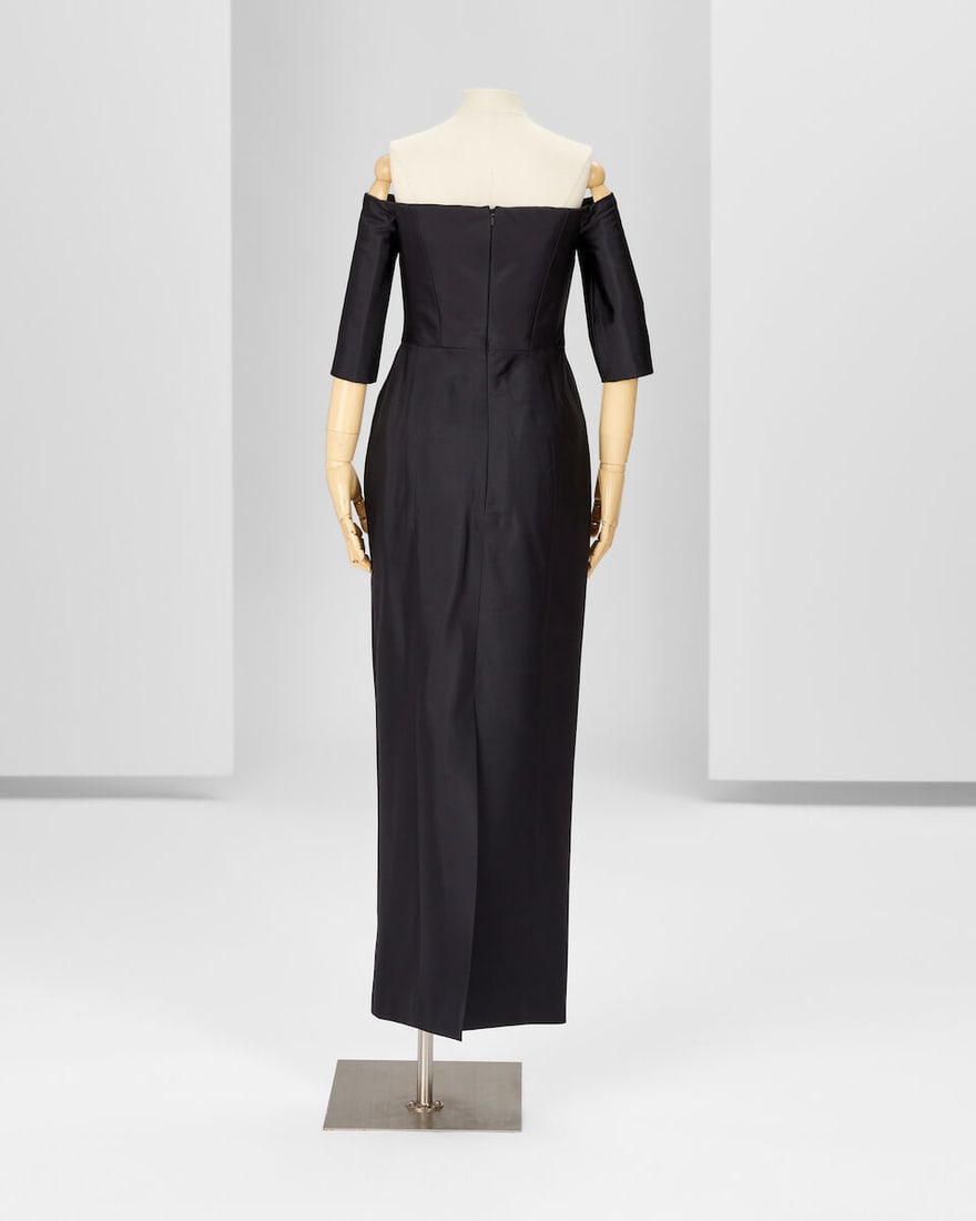 Ralph & Russo Haute Couture Exclusive: Black Silk Tailored Pencil Dress - 2