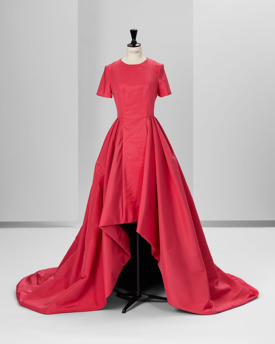 Ralph & Russo Haute Couture Exclusive: Strawberry Red Silk Ballgown (1 of 2)