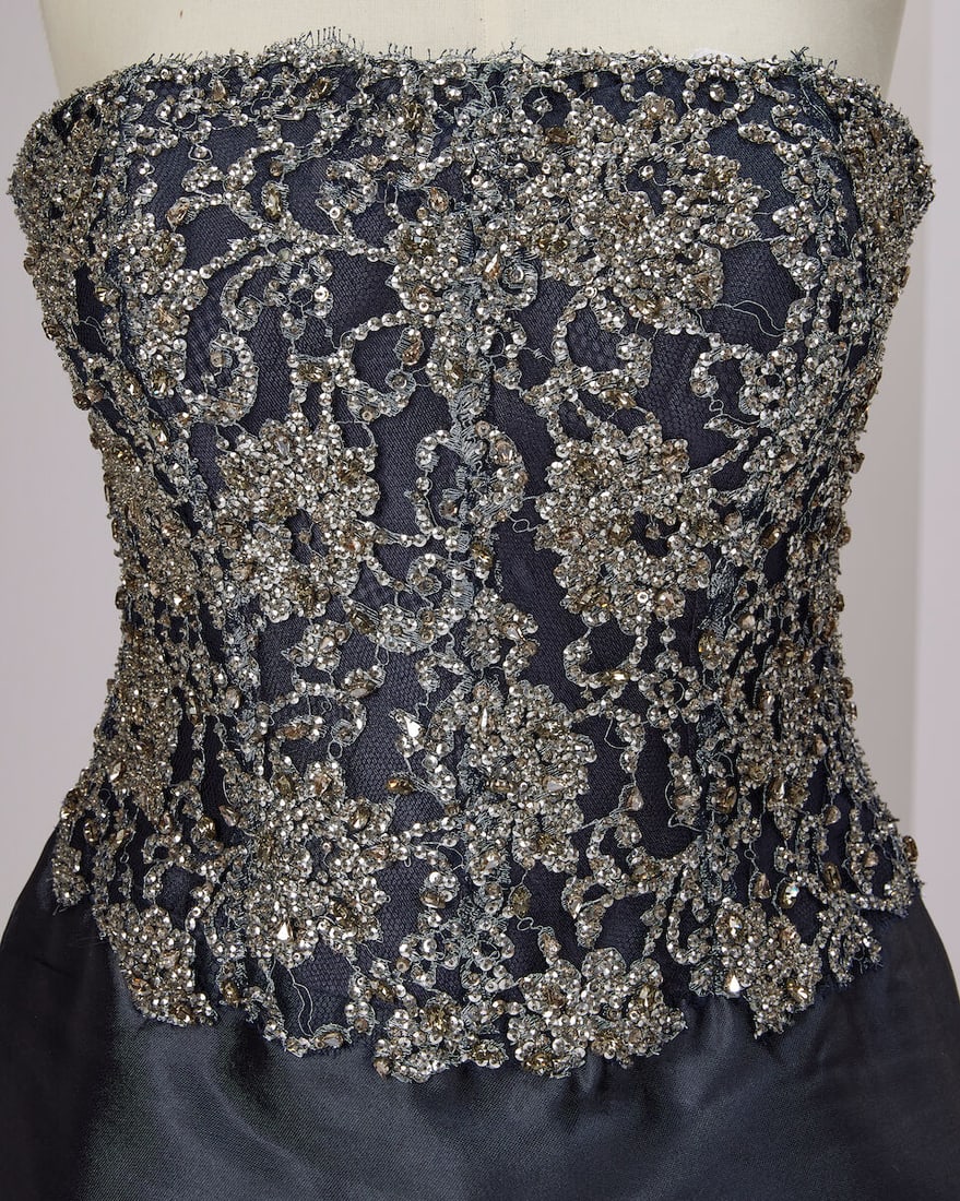 Ralph & Russo Haute Couture Exclusive: Midnight Blue Silk Mini Dress - 2