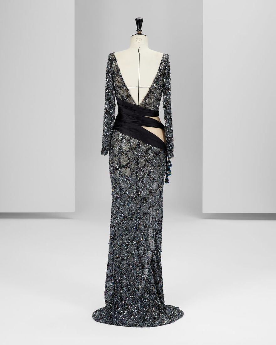 Ralph & Russo Haute Couture: Black Embellished Gown Spring/Summer 2019, Runway Look 20 - 4