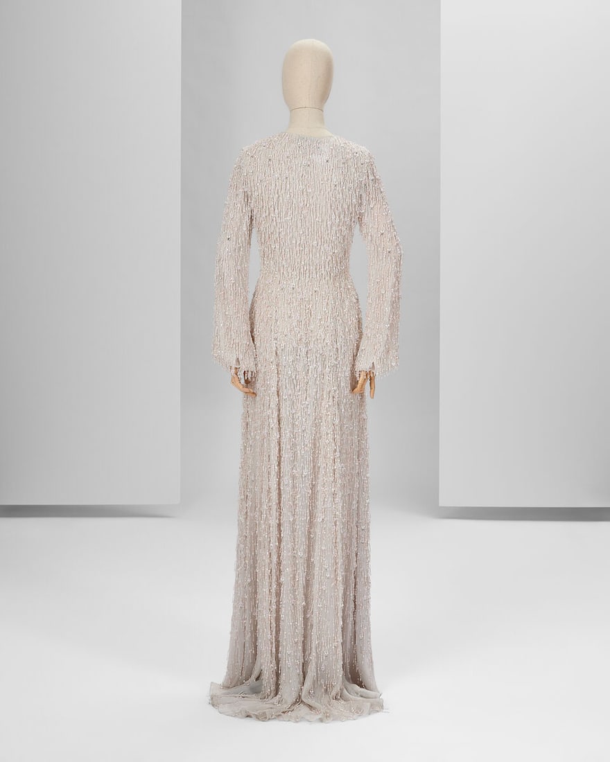 Ralph & Russo Haute Couture Exclusive: White Embroidered Tulle Gown - 3