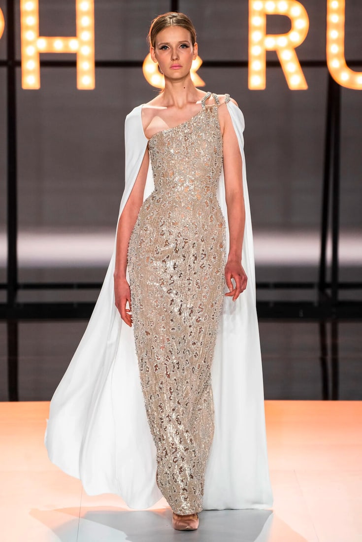 Ralph & Russo Haute Couture: Embellished Leopard Tulle Gown Spring/Summer 2019, Runway Look 40 - 2