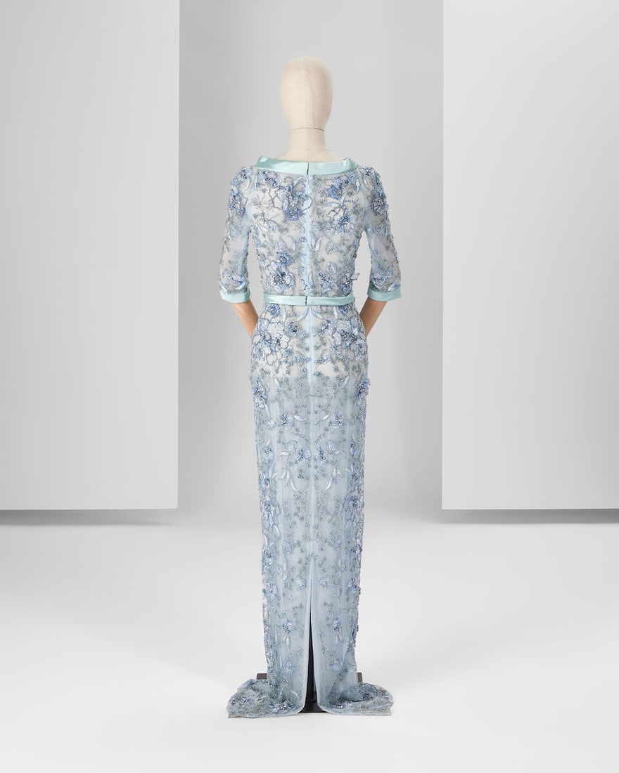 Ralph & Russo Haute Couture: Pale Blue Embroidered Gown Autumn/Winter 2019, Runway Look 12 - 4