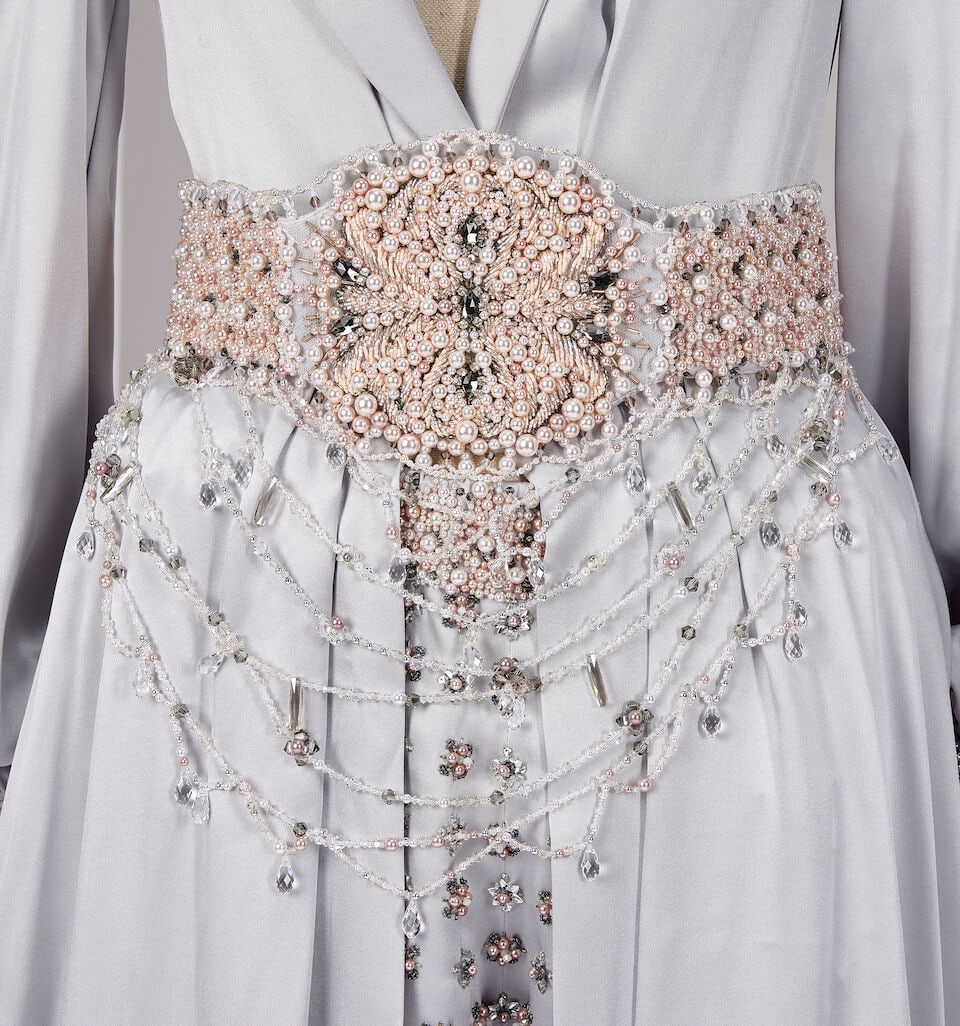 Ralph & Russo Haute Couture Sportwear: Ice Lavender Kaftan Set - 2