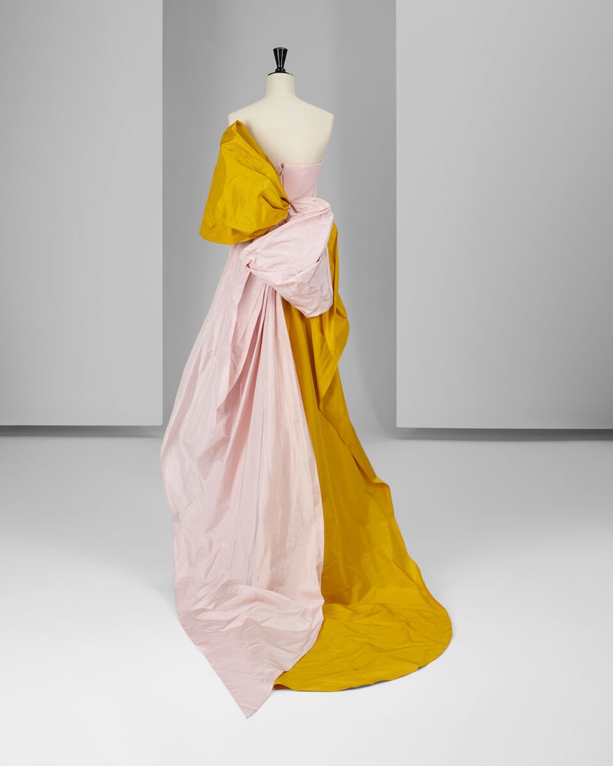 Ralph & Russo Haute Couture: Pale Pink and Mustard Gown Spring/Summer 2020, Runway Look 43 - 4