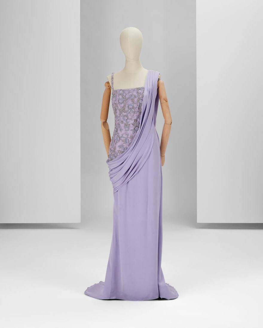 Ralph & Russo Haute Couture Exclusive: Lavender Silk Satin Gown (1 of 5)
