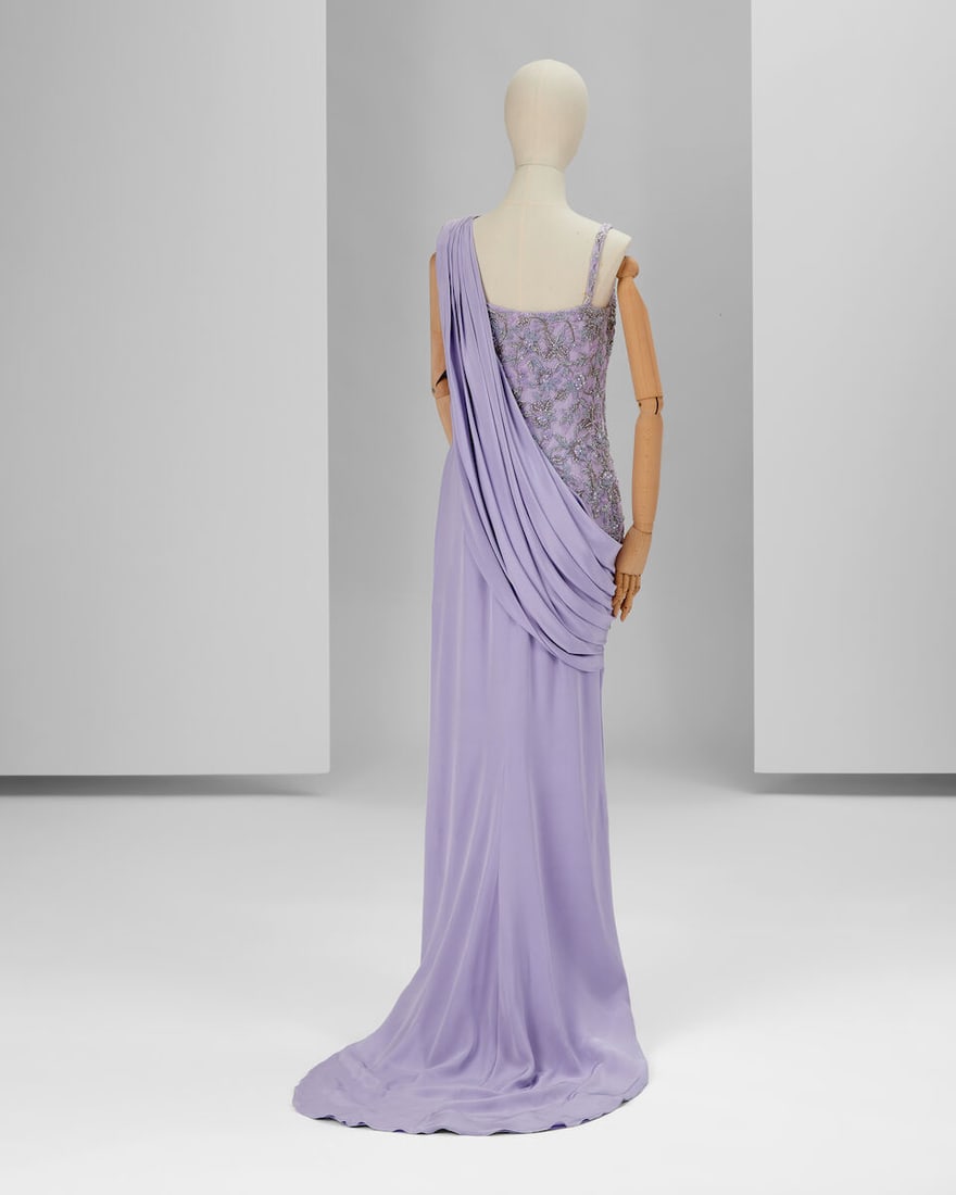 Ralph & Russo Haute Couture Exclusive: Lavender Silk Satin Gown - 2
