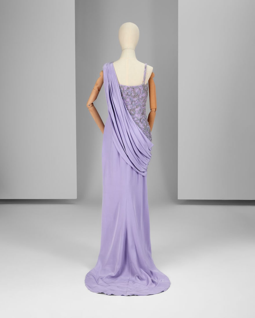 Ralph & Russo Haute Couture Exclusive: Lavender Silk Satin Gown - 4