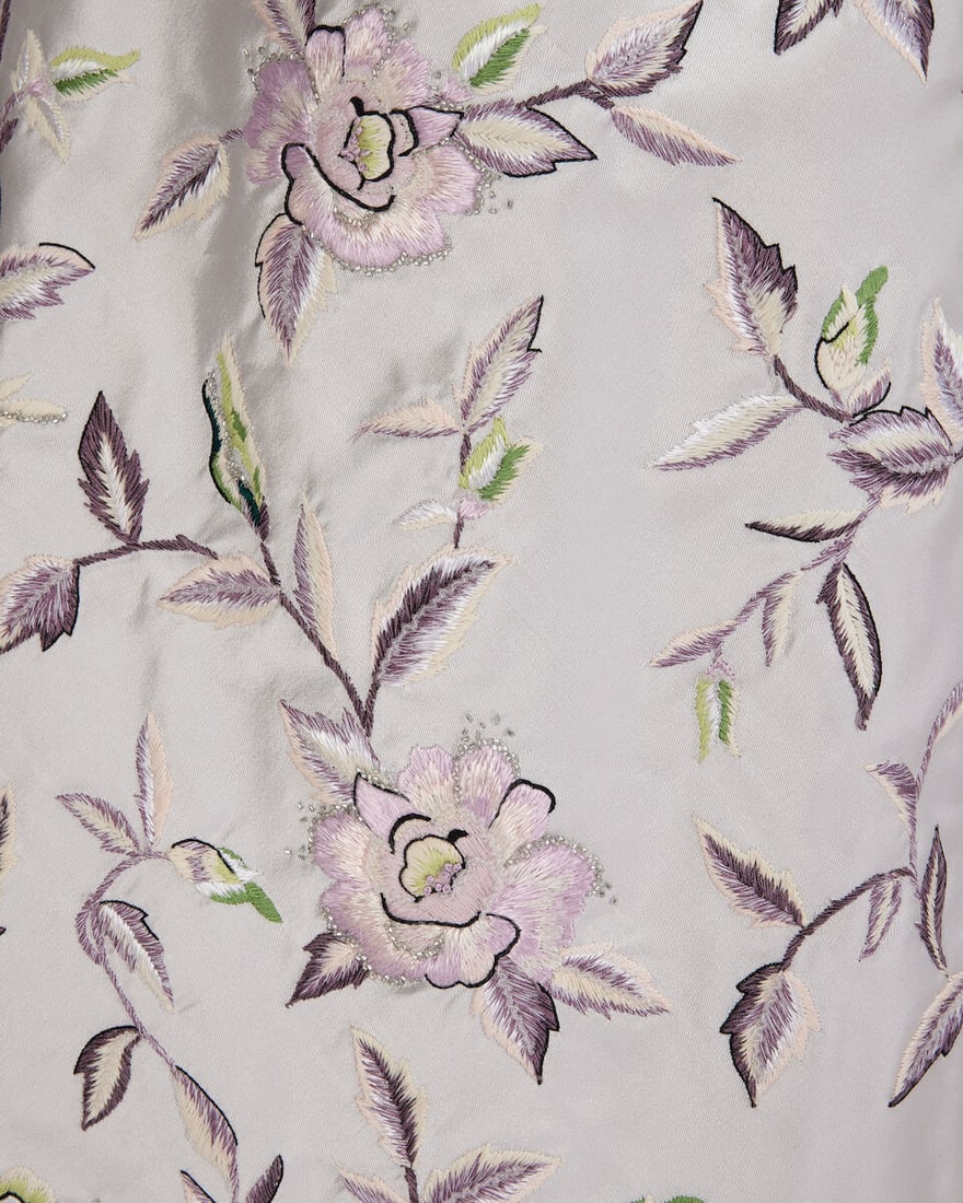 Ralph & Russo Haute Couture: Ice Lavender Silk Zibeline Mini Shift Dress and Cape Autumn/Winter  - 2