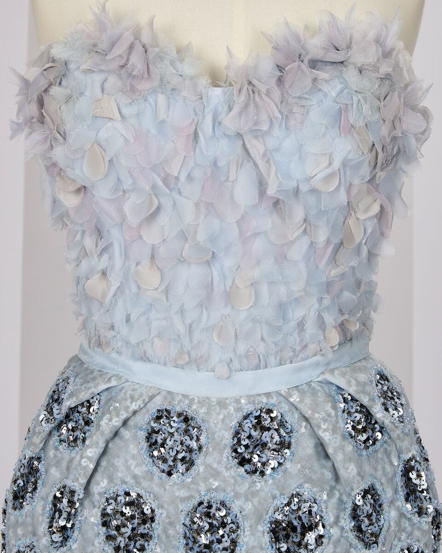 Ralph & Russo Haute Couture: Iridescent Silk Organza Bustier Dress Spring/Summer 2016, Runway L - 2