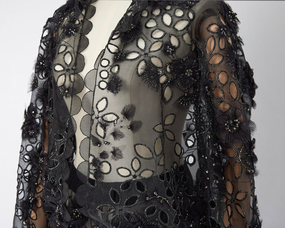 Ralph & Russo Haute Couture Exclusive: Black Embellished Hoodie Set - 2