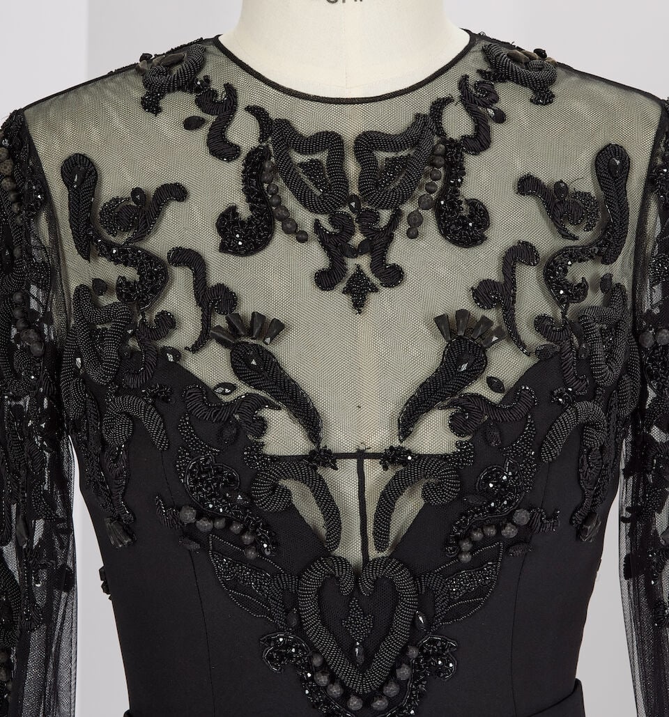 Ralph & Russo Haute Couture Exclusive: Black Silk Crêpe Corset Gown - 2