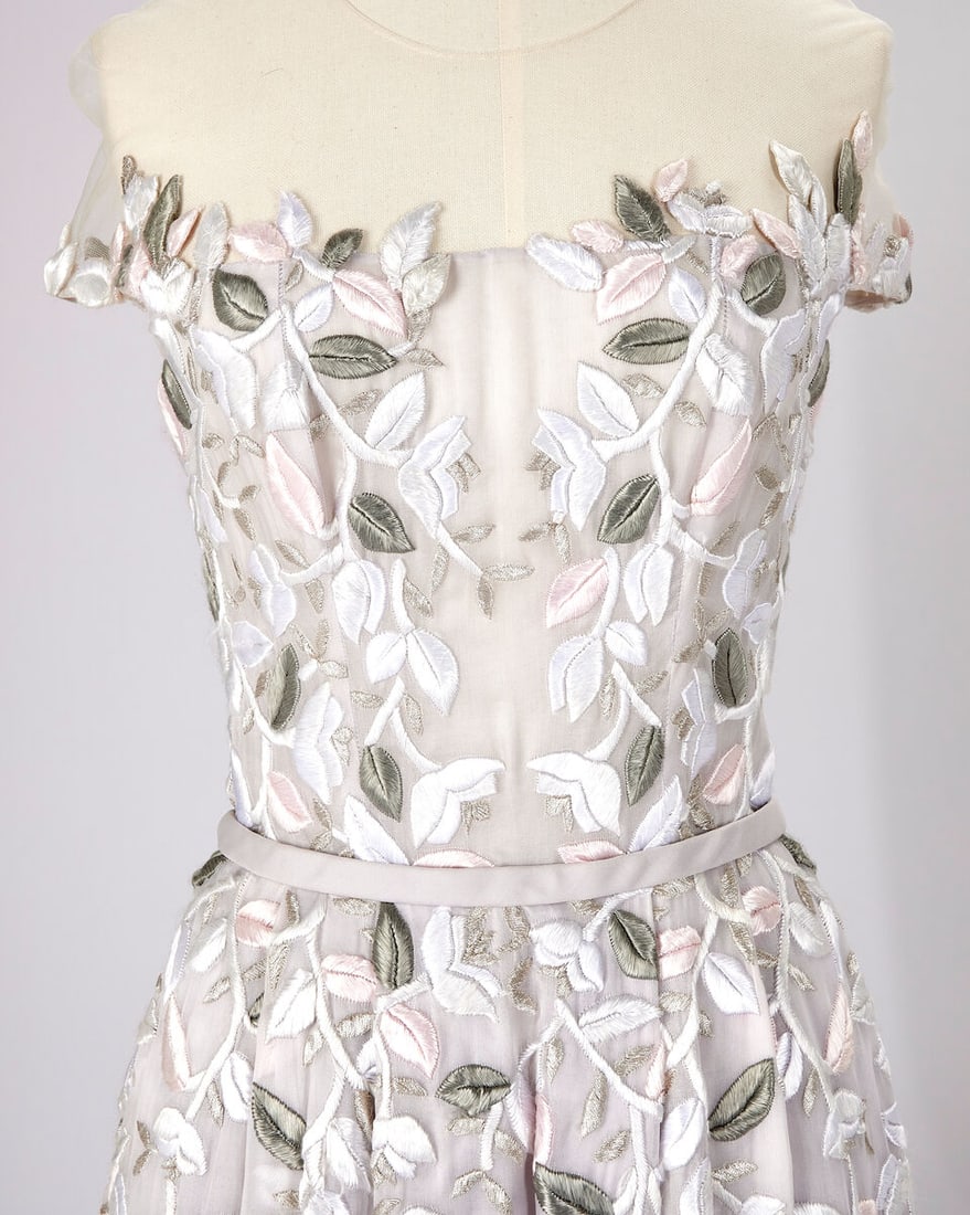 Ralph & Russo Haute Couture: Pale Lavender Silk Organza Embroidered Gown Spring/Summer 2015, Run - 4