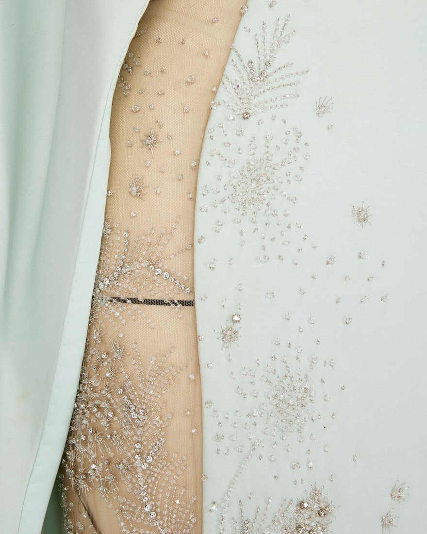 Ralph & Russo Haute Couture: Pale Mint Silk and Tulle Gown Spring/Summer 2019, Runway Look 47 - 2