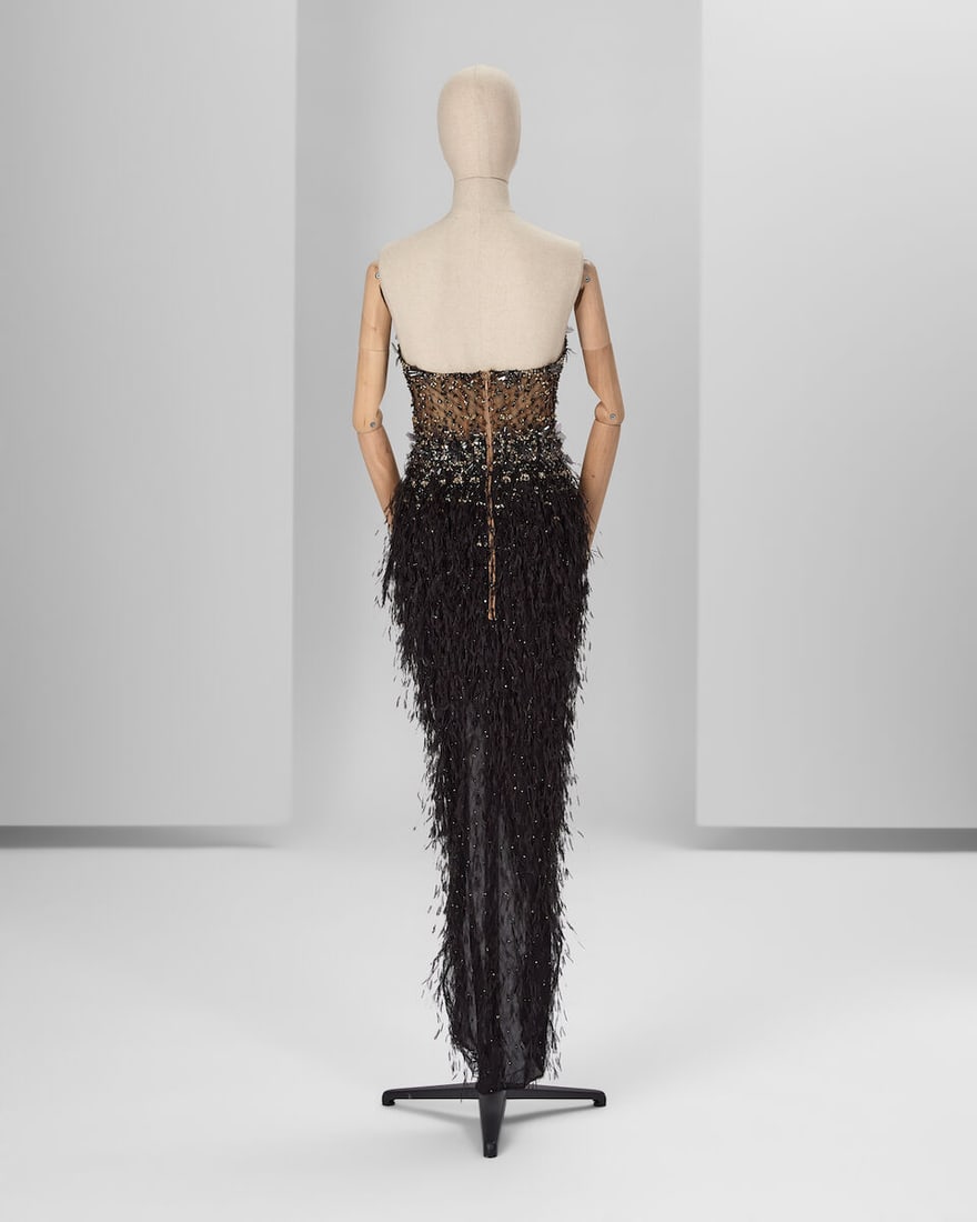 Ralph & Russo Haute Couture: Black Tulle Cocktail Dress Autumn/Winter 2018, Runway Look 10 - 3
