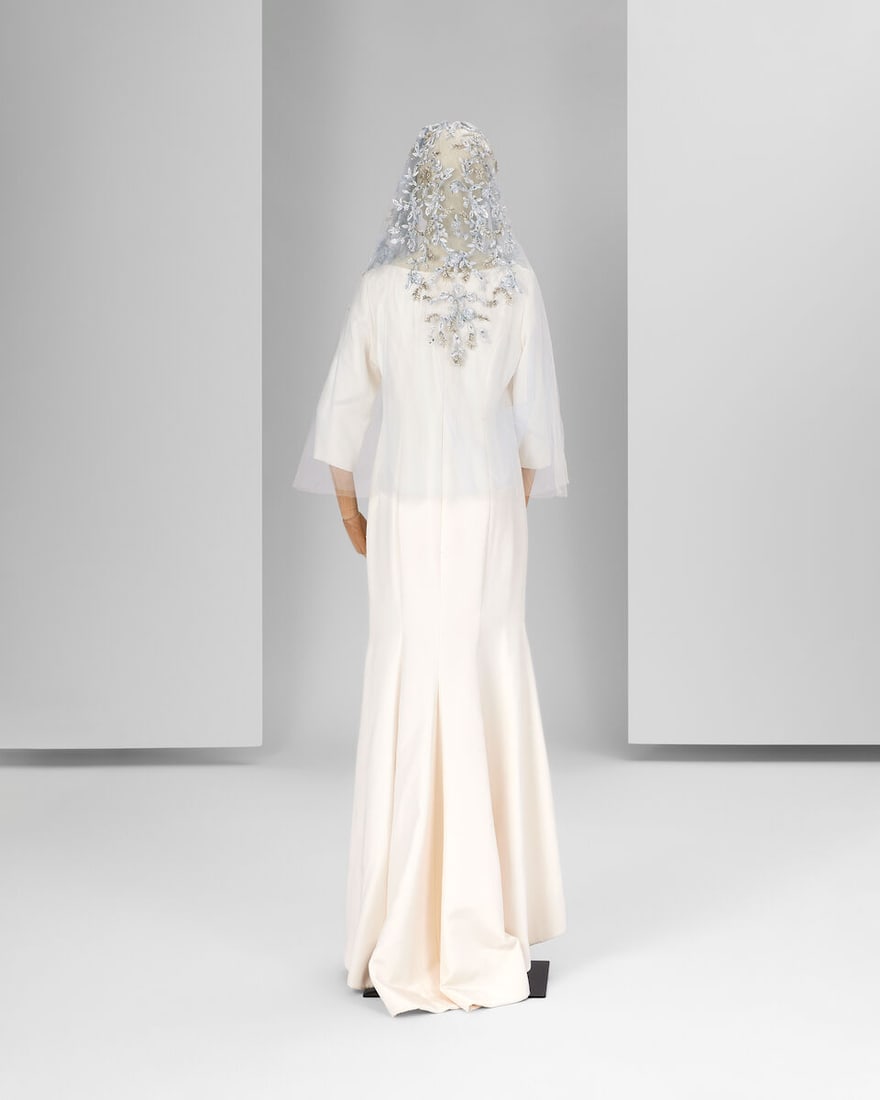 Ralph & Russo Haute Couture Exclusive: Pale Blue Tulle Bridal Veil - 2