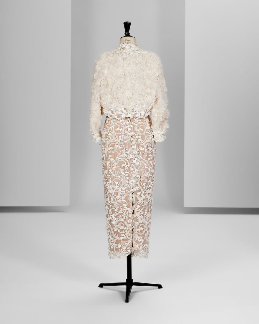 Ralph & Russo Haute Couture: White Silk Organza Cocktail Dress and Jacket Spring/Summer 2017, Ru - 3