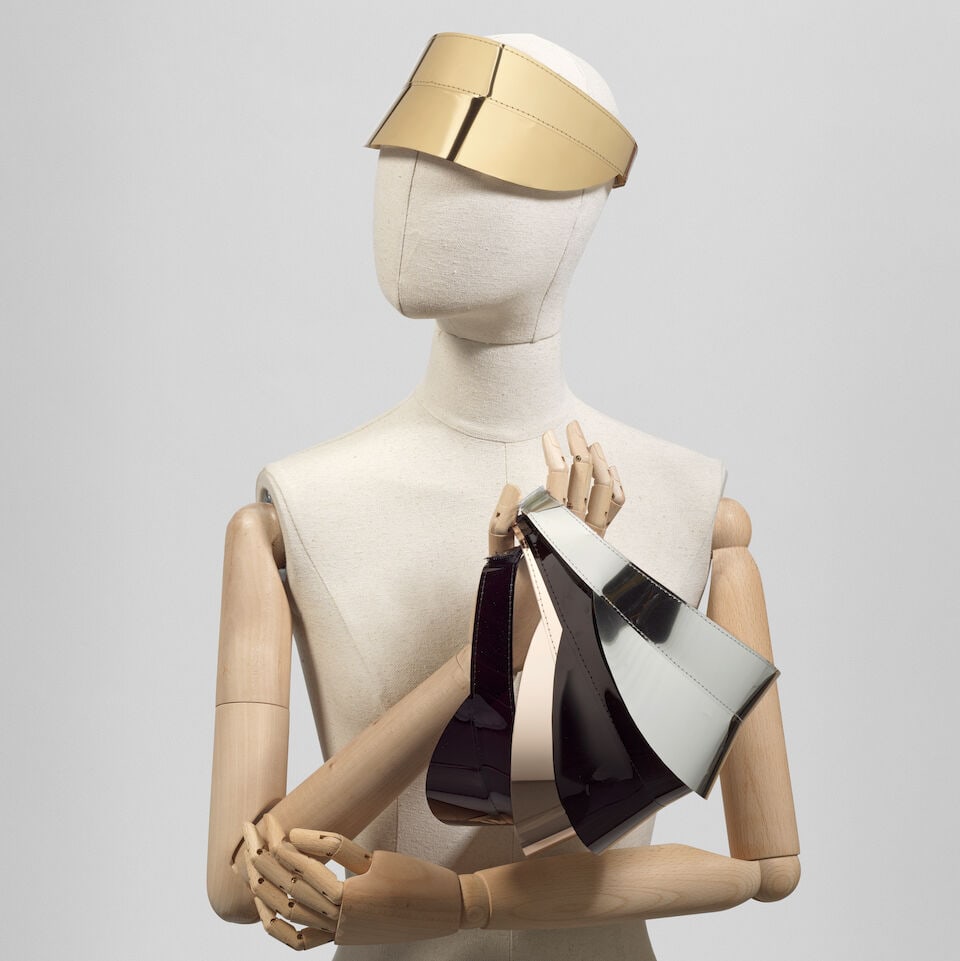 Ralph & Russo Haute Couture: Two Caps with Veil & a Collection of Plastic Visors - 2