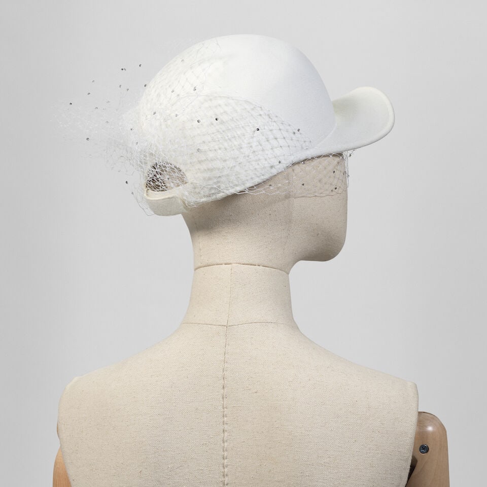 Ralph & Russo Haute Couture: Two Caps with Veil & a Collection of Plastic Visors - 4