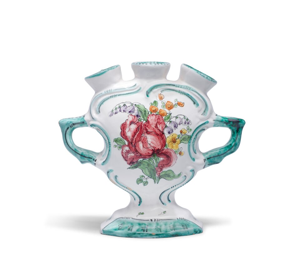 A French faience tulipière, early 20th century - 2