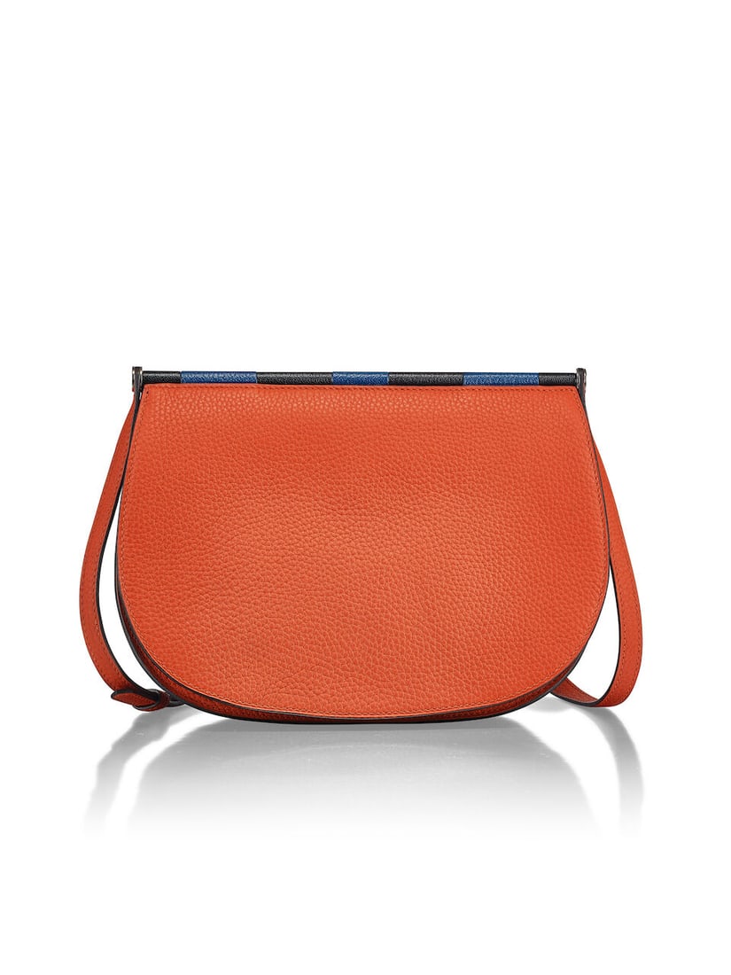 (NO RESERVE) HERMÈS: CUIVRE CLEMENCE AND DEEP BLEU/BLACK CHEVRE MYSORE SAUT 25 WITH PALLADI...: (NO RESERVE) HERMÈS: CUIVRE CLEMENCE AND DEEP BLEU/BLACK CHEVRE MYSORE SAUT 25 WITH PALLADIUM HARDWARE