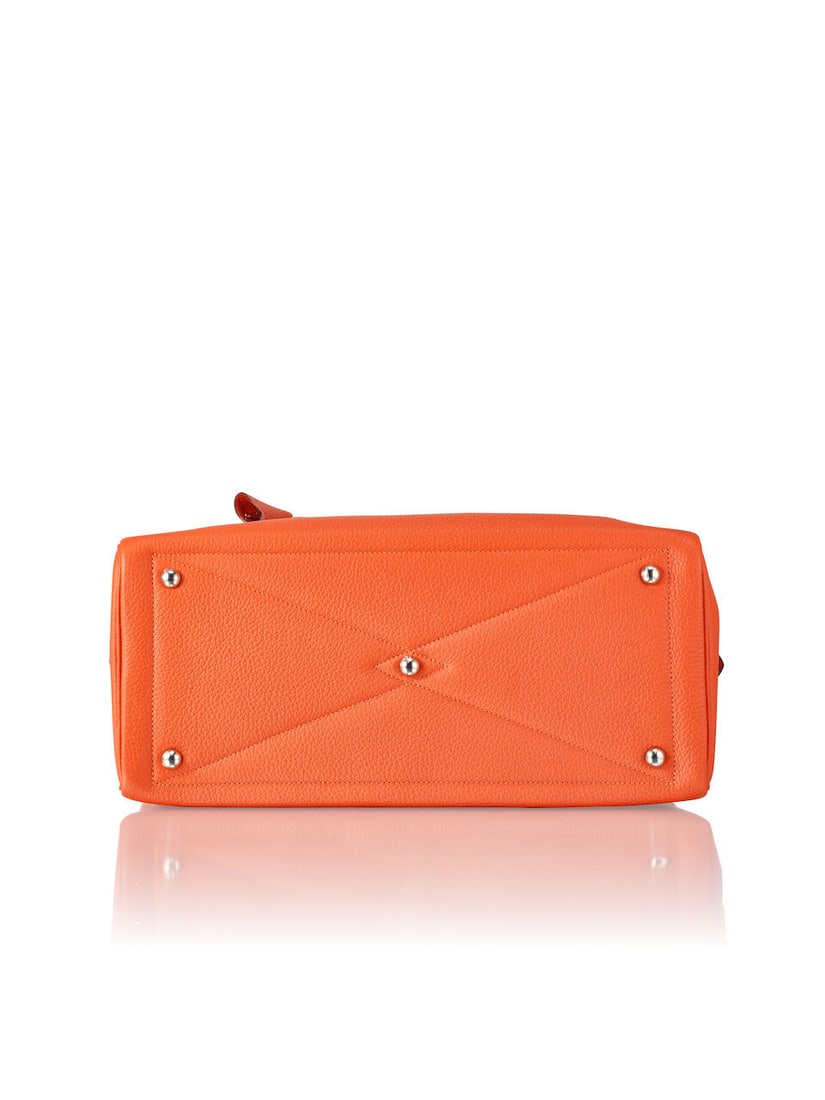 (NO RESERVE) HERMÈS: FEU CLEMENCE VICTORIA 36 WITH PALLADIUM HARDWARE 2016 (Includes keys, ... - 4