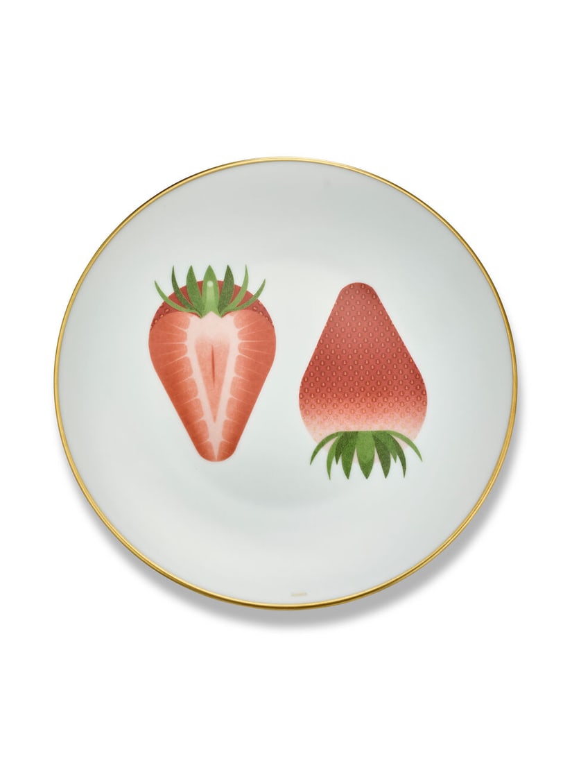 (NO RESERVE) HERMÈS: A SET OF 9 KAORUMI PORCELAIN DESSERT PLATES (Includes boxes) - 10