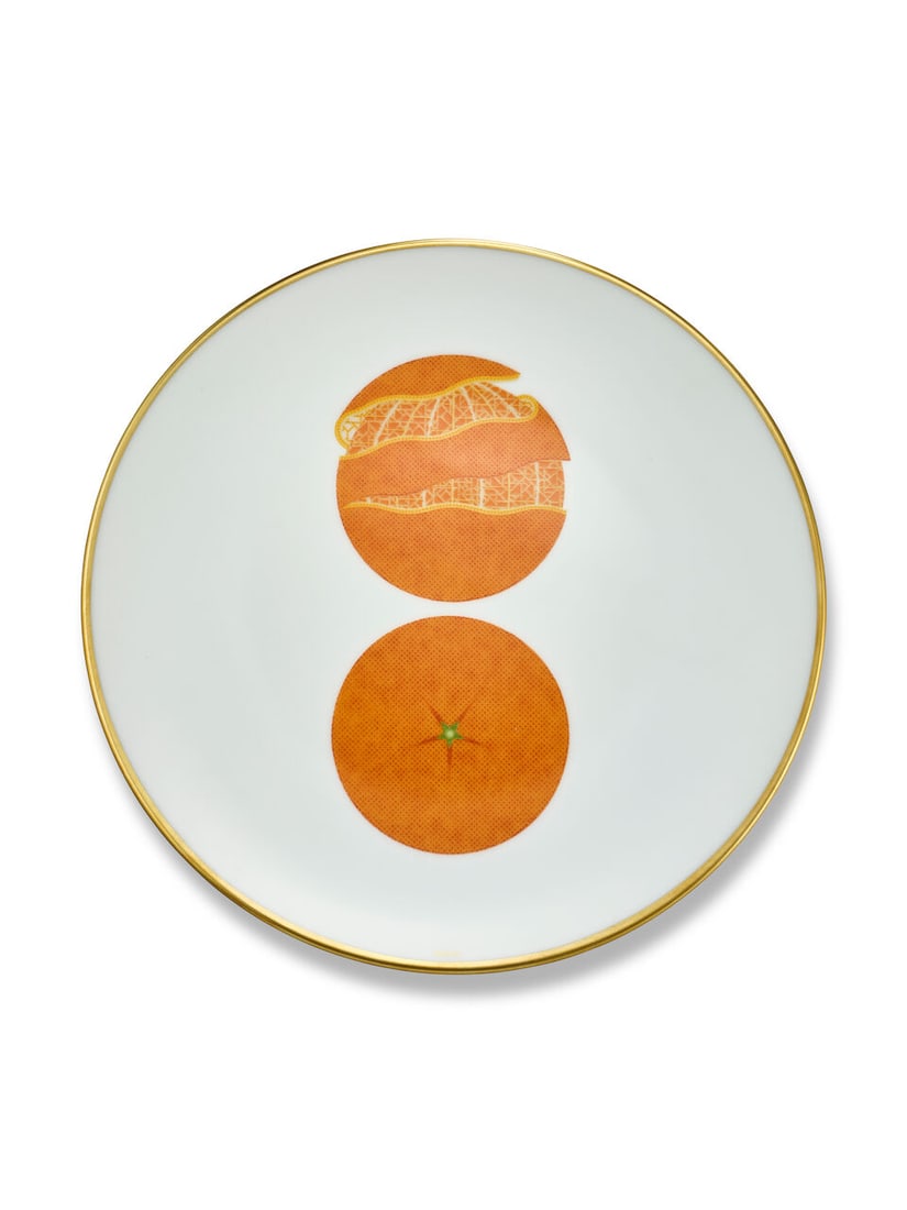 (NO RESERVE) HERMÈS: A SET OF 9 KAORUMI PORCELAIN DESSERT PLATES (Includes boxes) - 3