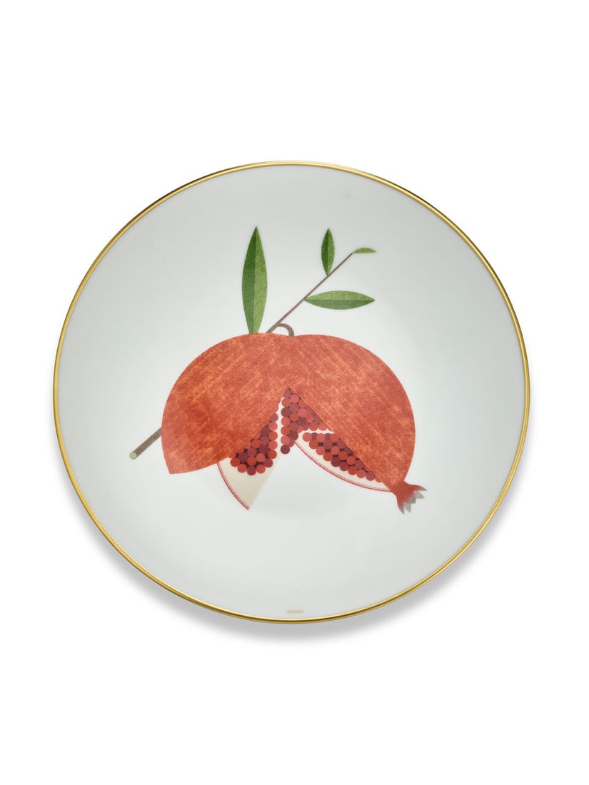 (NO RESERVE) HERMÈS: A SET OF 9 KAORUMI PORCELAIN DESSERT PLATES (Includes boxes) - 5