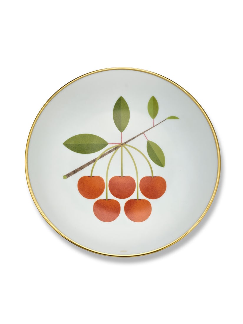 (NO RESERVE) HERMÈS: A SET OF 9 KAORUMI PORCELAIN DESSERT PLATES (Includes boxes) - 7