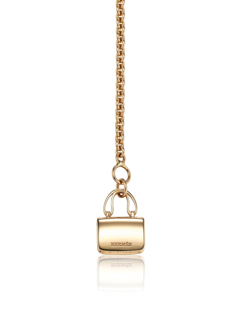 (NO RESERVE) HERMÈS: PINK SAPPHIRE ROSE GOLD AMULETTES CONSTANCE BRACELET (Includes box) - 3