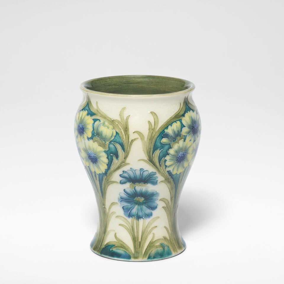 William Moorcroft Florian Ware vase, circa 1900 (1 of 2)