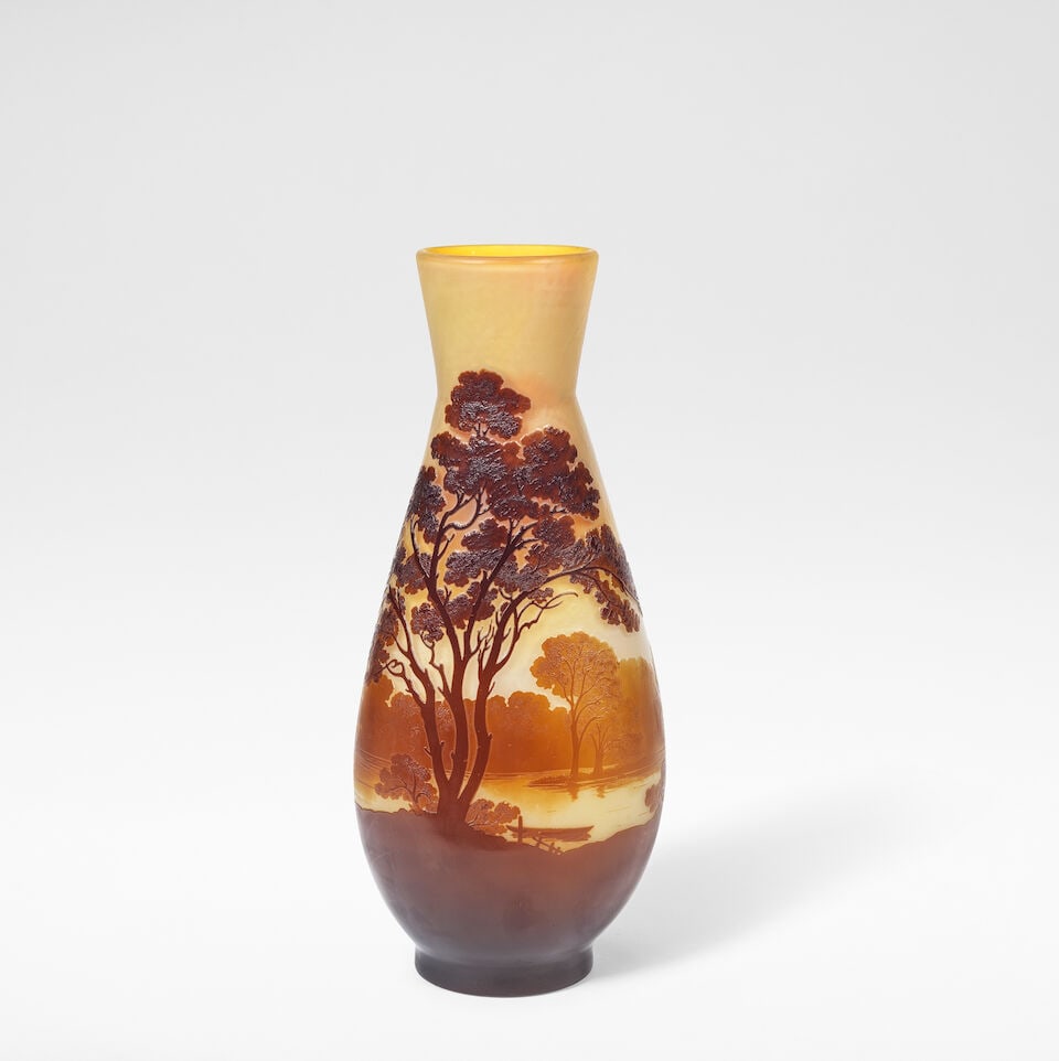 Émile Gallé 'Paysage', vase, 1904 (1 of 2)