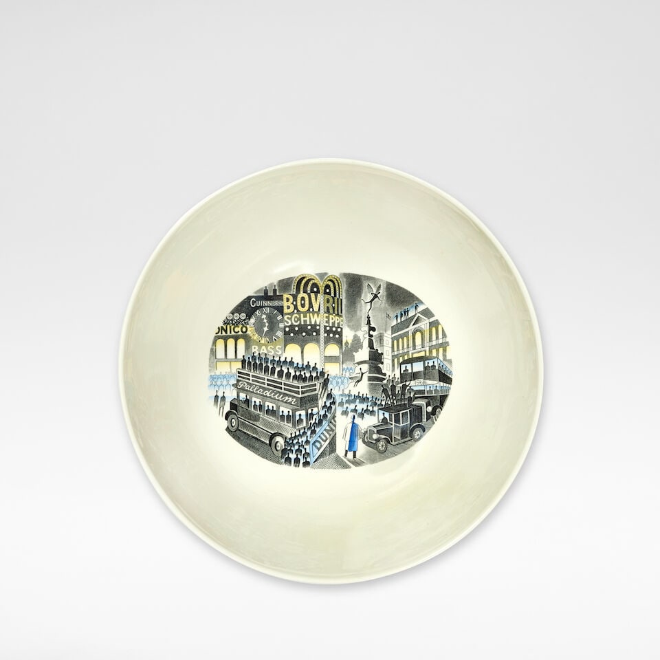 Eric Ravilious for Wedgwood 'The Boat Race Bowl', originally designed 1938, this example re-issu... - 3