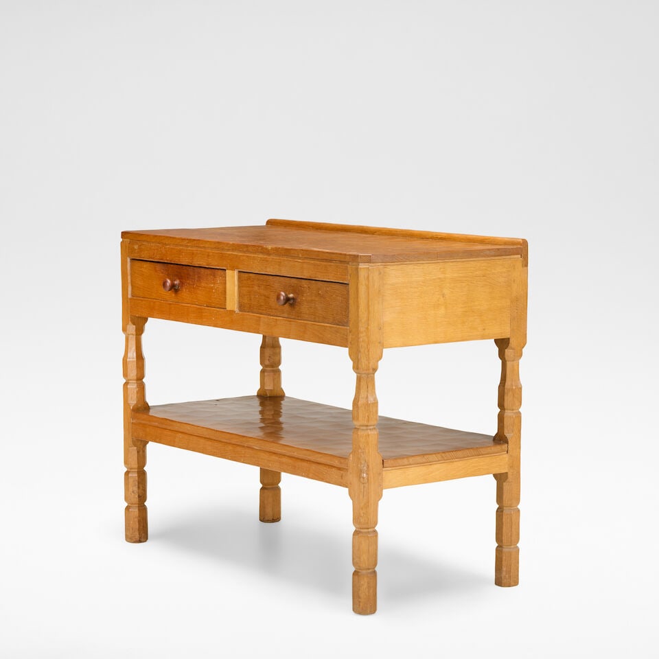 Robert 'Mouseman' Thompson Serving table, circa 1950 - 3