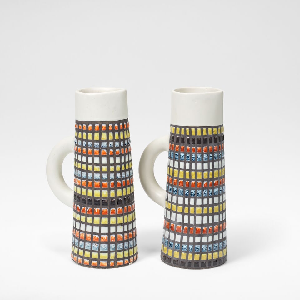 Roger Capron Two 'Pyjama' pitchers, circa 1955 (1 of 2)