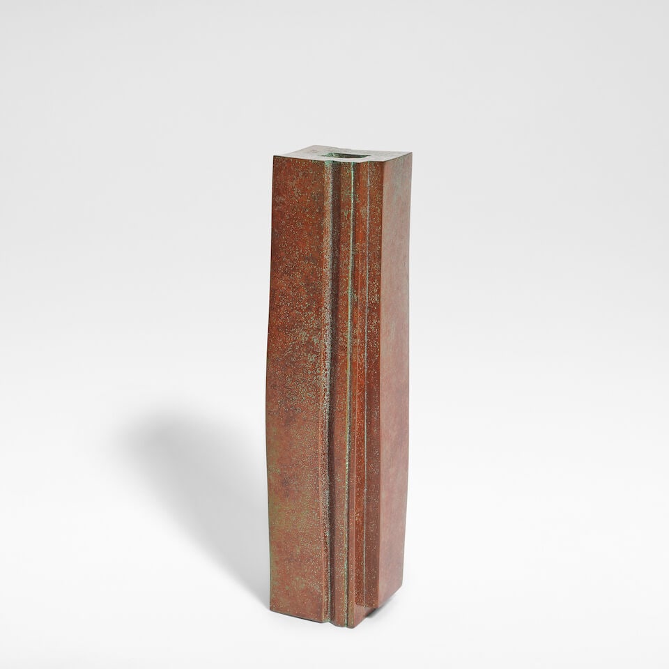 Hasuda Shugoro 'Tani (Mountain Stream)' flower vessel, 20th Century - 2