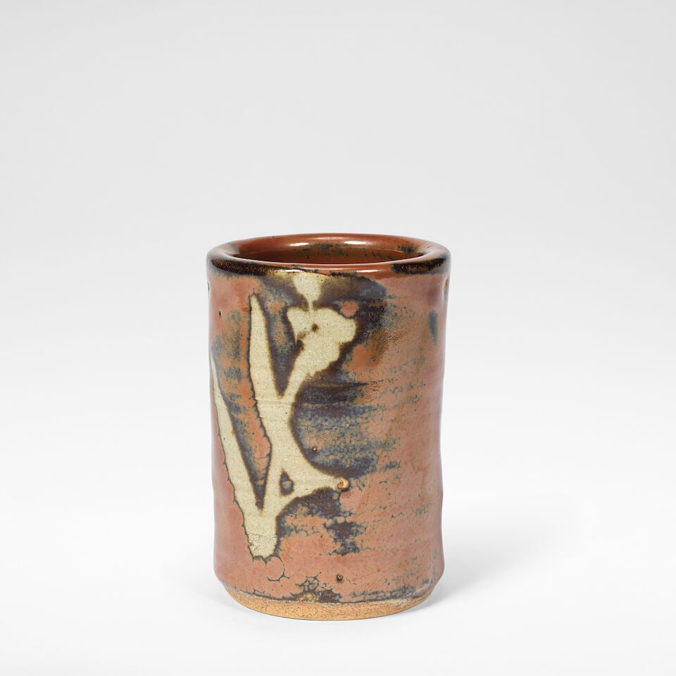 Shoji Hamada Brush pot, circa 1971 (1 of 3)