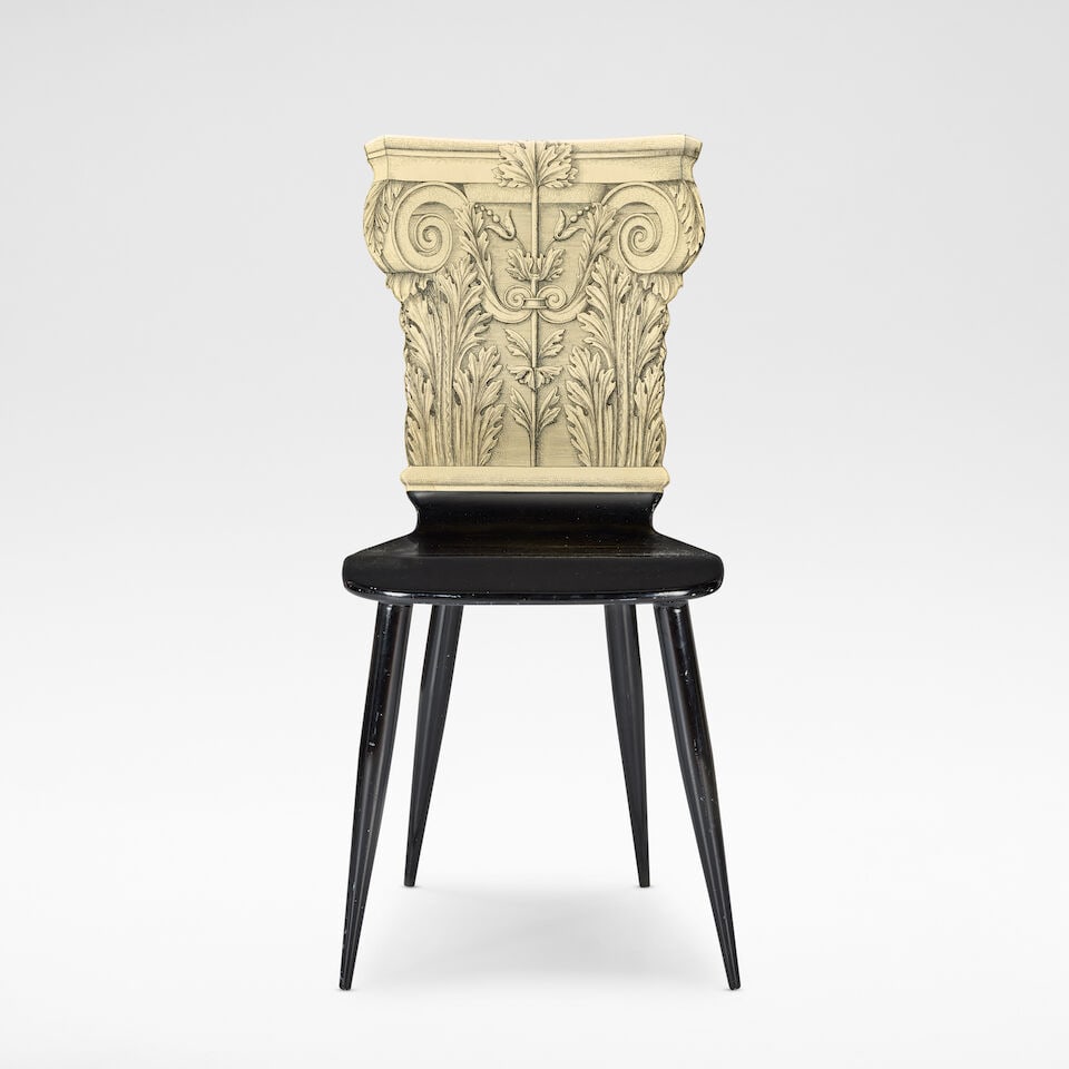Piero Fornasetti 'Capitello Corinzio', chair, designed 1955 - 3
