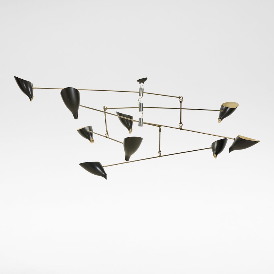 David Weeks Studio 'Bottle Tiered Mobile No. 405', ceiling light, designed 2014 - 2