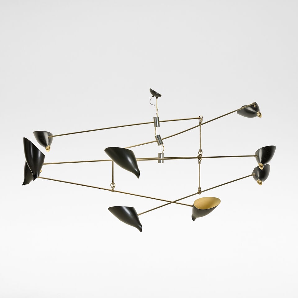 David Weeks Studio 'Bottle Tiered Mobile No. 405', ceiling light, designed 2014 - 2